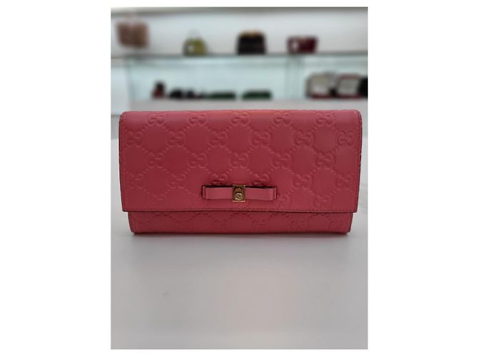Cartera larga Gucci Shima rosa - vista 4