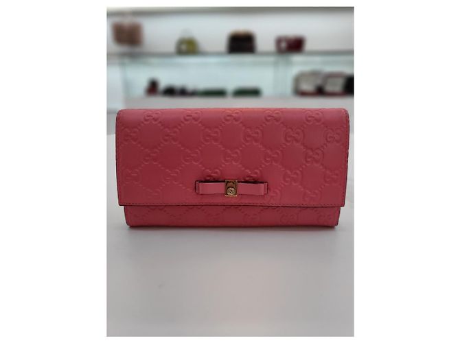 Cartera larga Gucci Shima rosa - vista 5