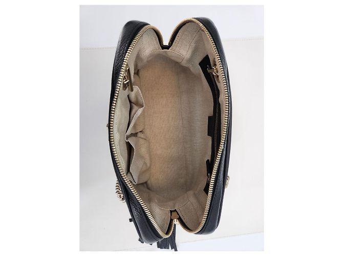 Gucci Borsa a spalla a doppia catena Soho Nero - vista 10