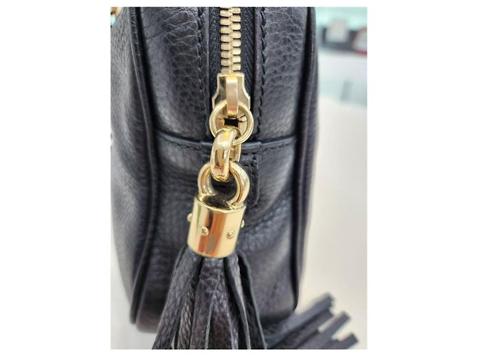 Gucci Borsa a spalla a doppia catena Soho Nero - vista 12