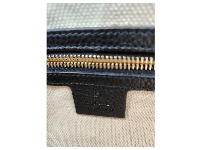 Gucci Borsa a spalla a doppia catena Soho Nero - vista 13