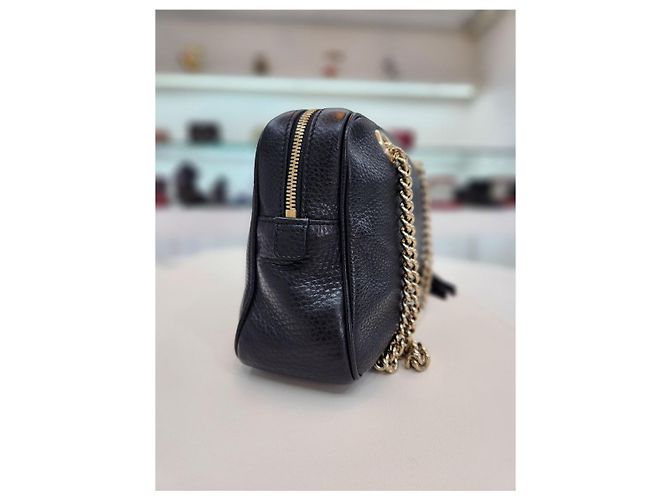 Gucci Borsa a spalla a doppia catena Soho Nero - vista 7