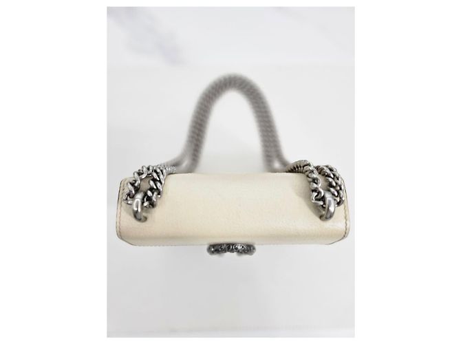 Gucci Mini borsa a spalla Dionysus in pelle bianca Bianco - vista 5