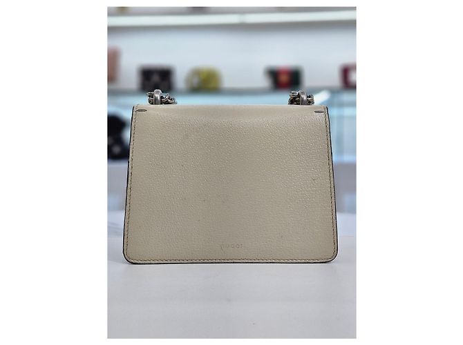 Gucci Mini borsa a spalla Dionysus in pelle bianca Bianco - vista 8