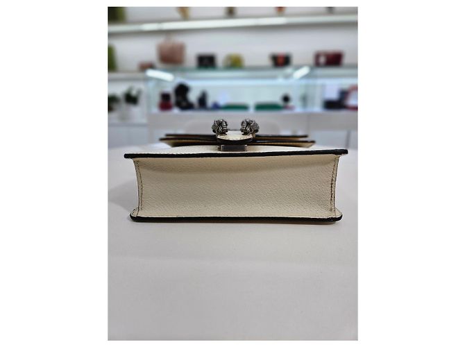 Gucci Mini borsa a spalla Dionysus in pelle bianca Bianco - vista 9