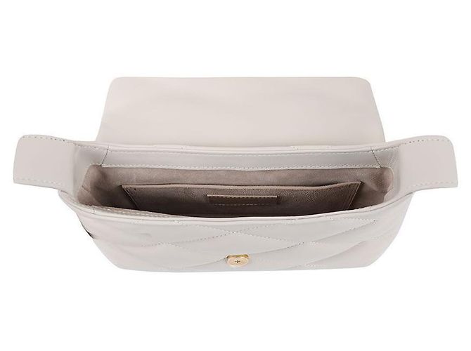 Saint Laurent Borsa a Spalla in Pelle di Agnello Trapuntata Bianco - vista 7