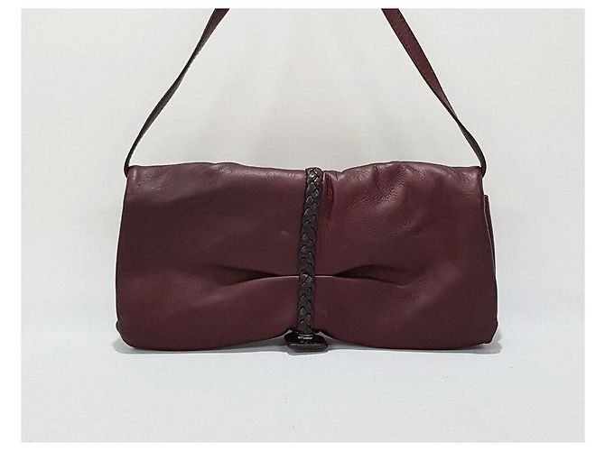 Salvatore Ferragamo Borsa a Spalla Gancini Rosa Rosso - vista 5