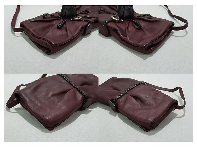 Salvatore Ferragamo Borsa a Spalla Gancini Rosa Rosso - vista 7
