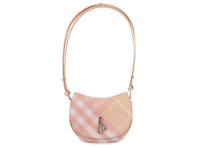 Burberry Borsa Mini Cavallo a Dondolo Arancione - vista 3