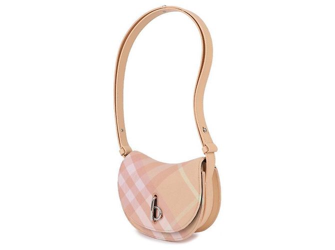 Burberry Borsa Mini Cavallo a Dondolo Arancione - vista 4