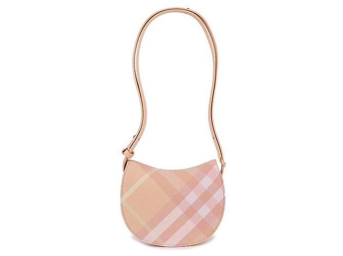 Burberry Borsa Mini Cavallo a Dondolo Arancione - vista 5