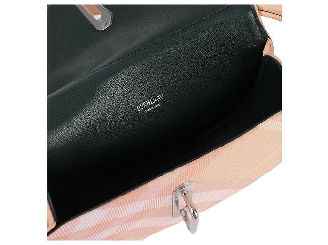 Burberry Borsa Mini Cavallo a Dondolo Arancione - vista 8