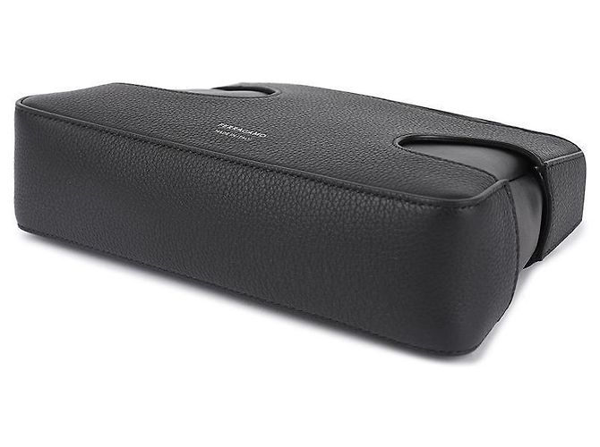 Salvatore Ferragamo Mini Schultertasche mit Ausschnittdetail Schwarz - Ansicht 6