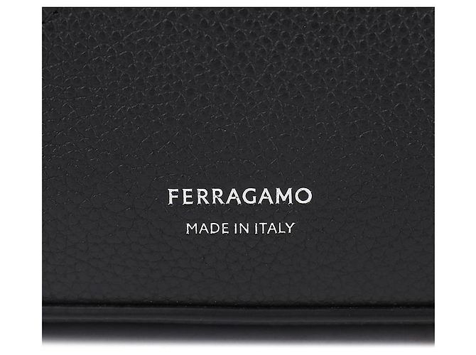Salvatore Ferragamo Mini Schultertasche mit Ausschnittdetail Schwarz - Ansicht 9