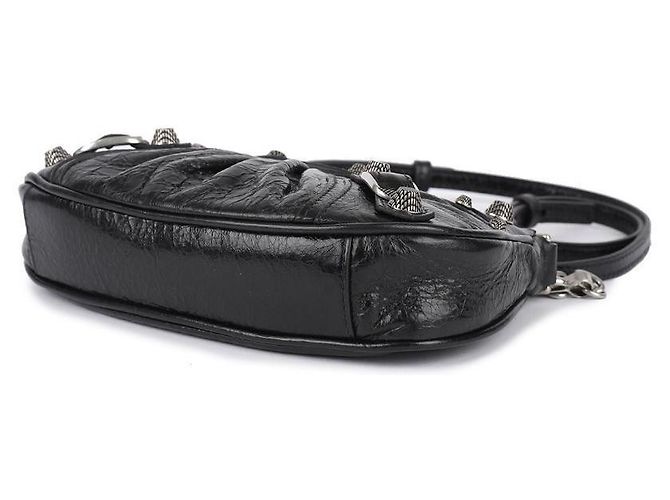 Balenciaga Mini Schultertasche mit Kette Schwarz - Ansicht 6