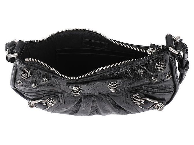 Balenciaga Mini Schultertasche mit Kette Schwarz - Ansicht 7