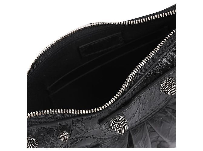 Balenciaga Mini Schultertasche mit Kette Schwarz - Ansicht 8