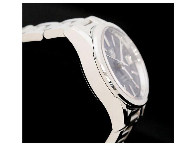 Tag Heuer CARRERA DATA CALIBRO AUTOMATICO IN ACCIAIO DIAL BLU - vista 3