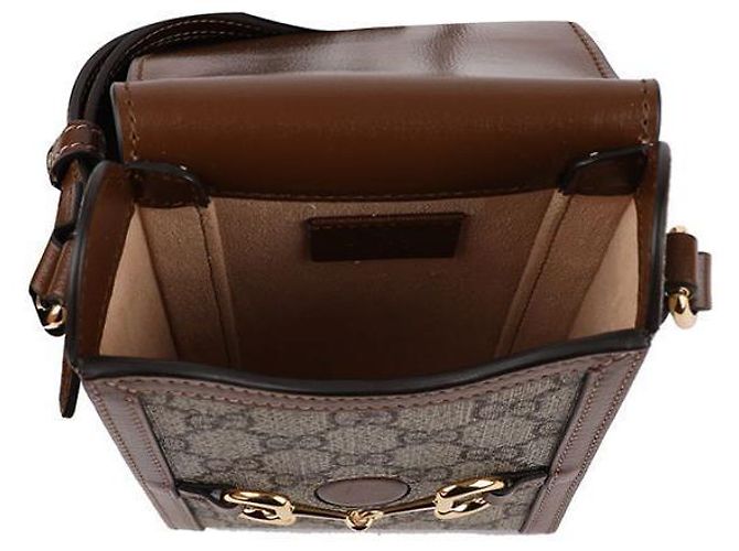 Gucci Mini borsa Horsebit Marrone - vista 7