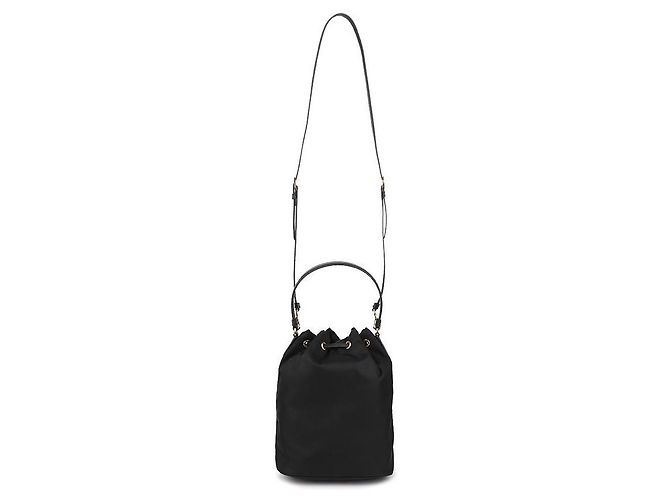 Prada Bolsa bucket de nylon Duet Preto - vista 5