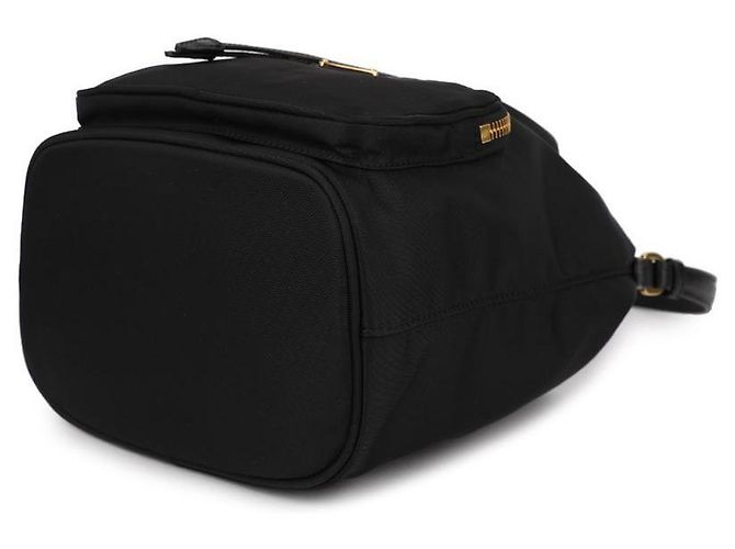 Prada Bolsa bucket de nylon Duet Preto - vista 6