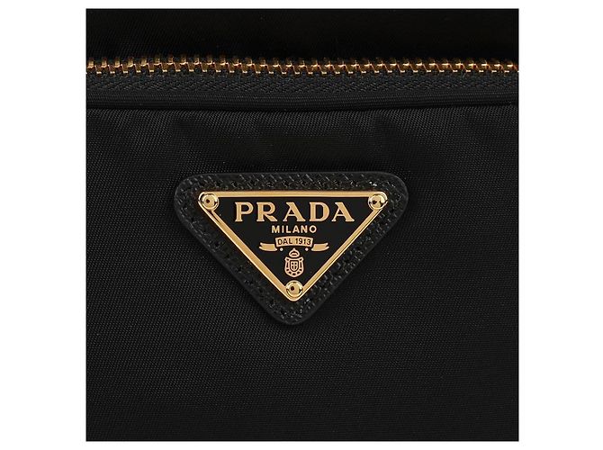 Prada Bolsa bucket de nylon Duet Preto - vista 9