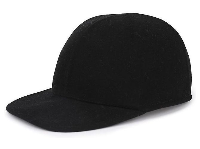 Prada Boné de beisebol masculino em lã com logo triangular Preto - vista 5