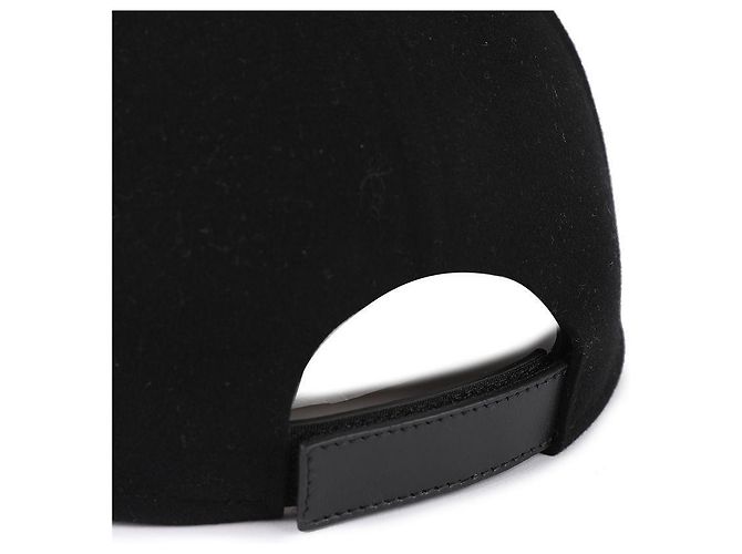 Prada Boné de beisebol masculino em lã com logo triangular Preto - vista 8