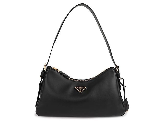 Prada Borsa a spalla in pelle media Nero - vista 3