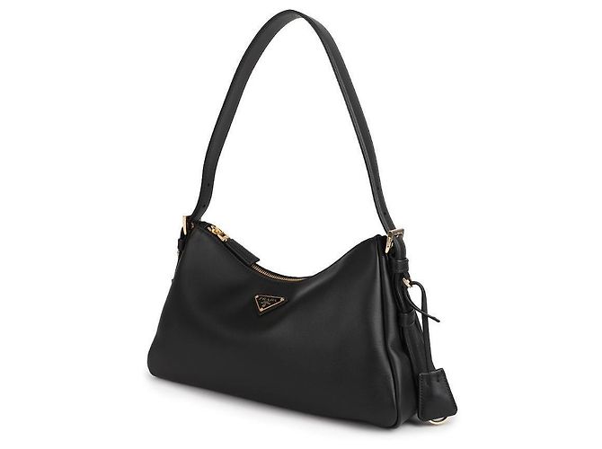 Prada Borsa a spalla in pelle media Nero - vista 4