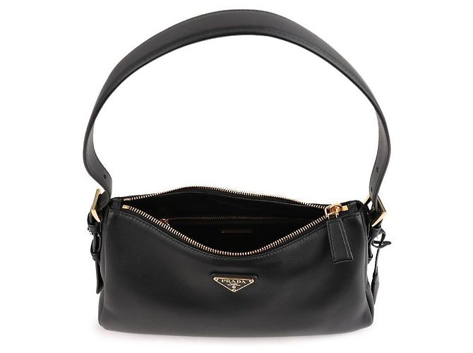 Prada Borsa a spalla in pelle media Nero - vista 7