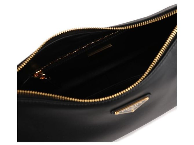 Prada Borsa a spalla in pelle media Nero - vista 8