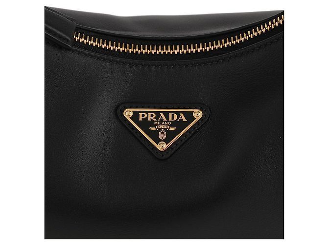 Prada Borsa a spalla in pelle media Nero - vista 9