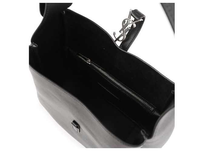 Saint Laurent Piccola borsa in pelle morbida Nero - vista 8