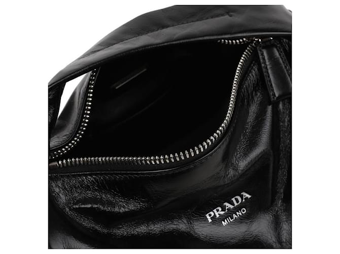 Prada Borsa a tracolla in pelle Nero - vista 8