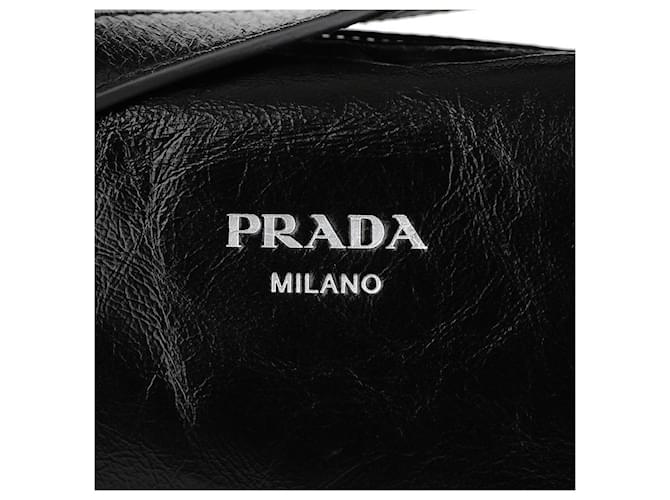 Prada Borsa a tracolla in pelle Nero - vista 9
