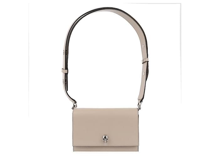 Alexander Mcqueen Borsa Biker Piccolo Teschio Marrone - vista 3