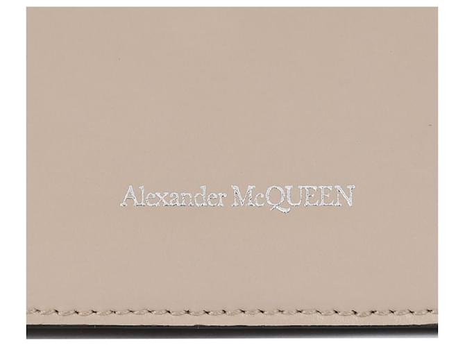Alexander Mcqueen Borsa Biker Piccolo Teschio Marrone - vista 9