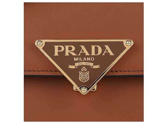 Prada Damentasche aus Leder Braun - Ansicht 9