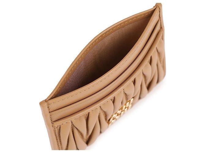 Miu Miu Kartenhalter aus Nappa-Leder - Ansicht 8