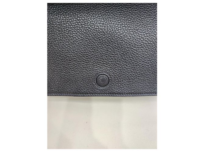 Double Prada Borsa a tracolla incrociata in pelle Dino con doppia tracolla Nero - vista 21