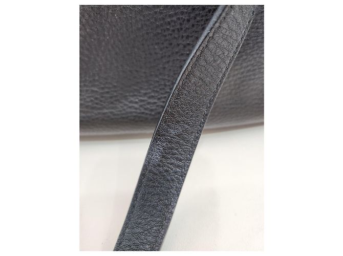 Prada Borsa Tote e Borsa a Spalla in Vitello Daino Nero - vista 17