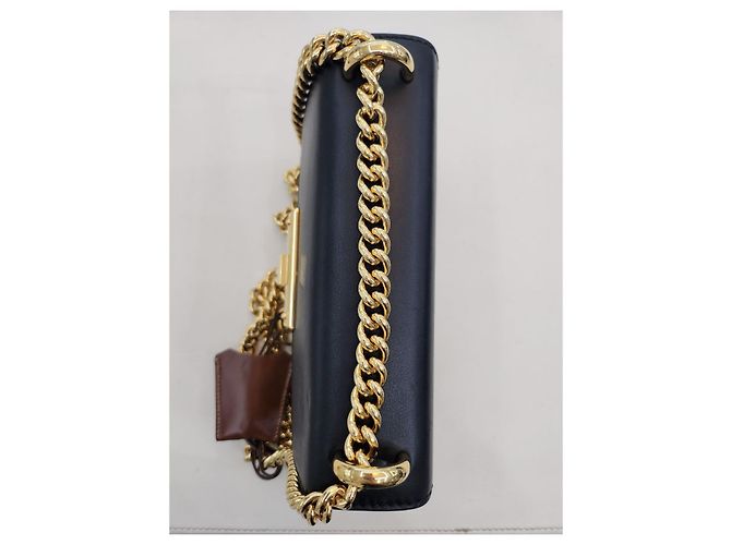 Padlock Gucci Supreme kleine Ketten Schulter-Crossbody-Tasche mit Schloss Braun - Ansicht 3