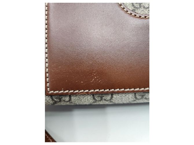 Padlock Gucci Supreme kleine Ketten Schulter-Crossbody-Tasche mit Schloss Braun - Ansicht 9