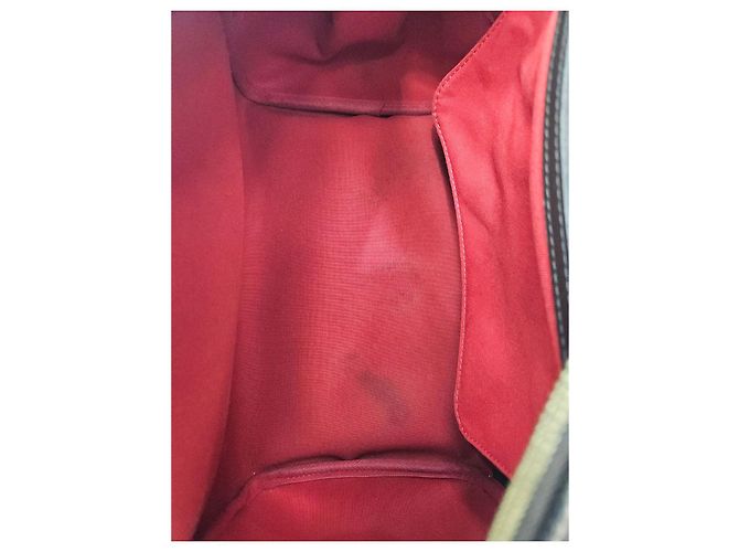 Louis Vuitton Borsa a Spalla Livington Damier Ébène PM Marrone - vista 13