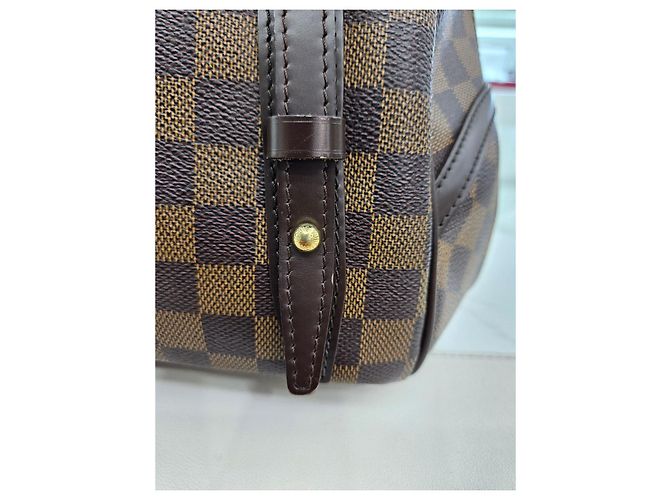 Louis Vuitton Borsa a Spalla Livington Damier Ébène PM Marrone - vista 18