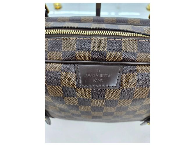 Louis Vuitton Borsa a Spalla Livington Damier Ébène PM Marrone - vista 19