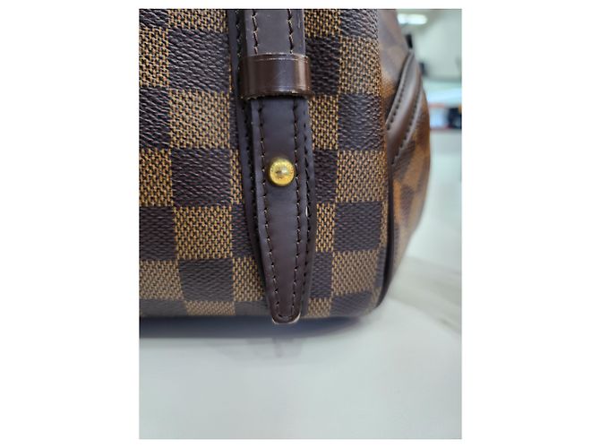 Louis Vuitton Borsa a Spalla Livington Damier Ébène PM Marrone - vista 20