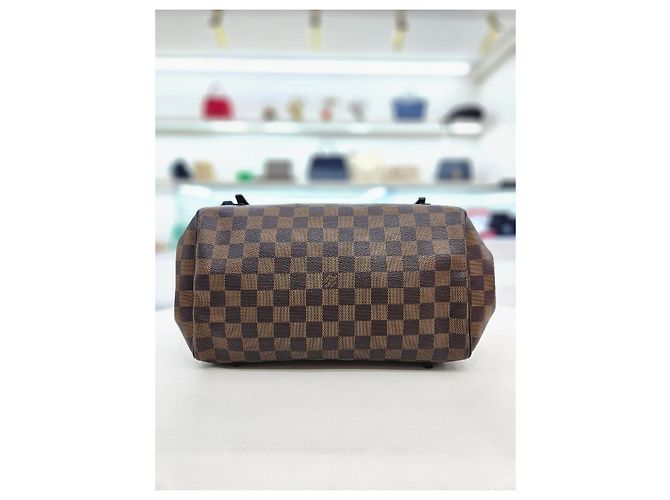 Louis Vuitton Borsa a Spalla Livington Damier Ébène PM Marrone - vista 6