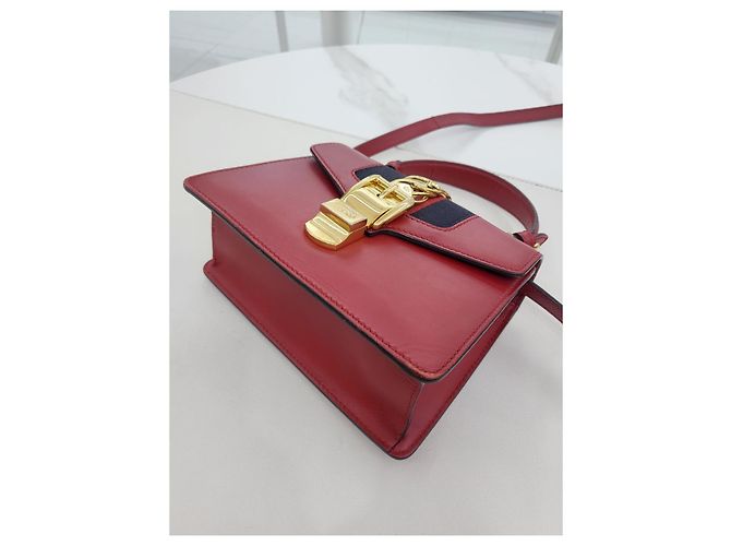 Gucci Mini Borsa Silvi Rossa Tote e Crossbody Rosso - vista 13
